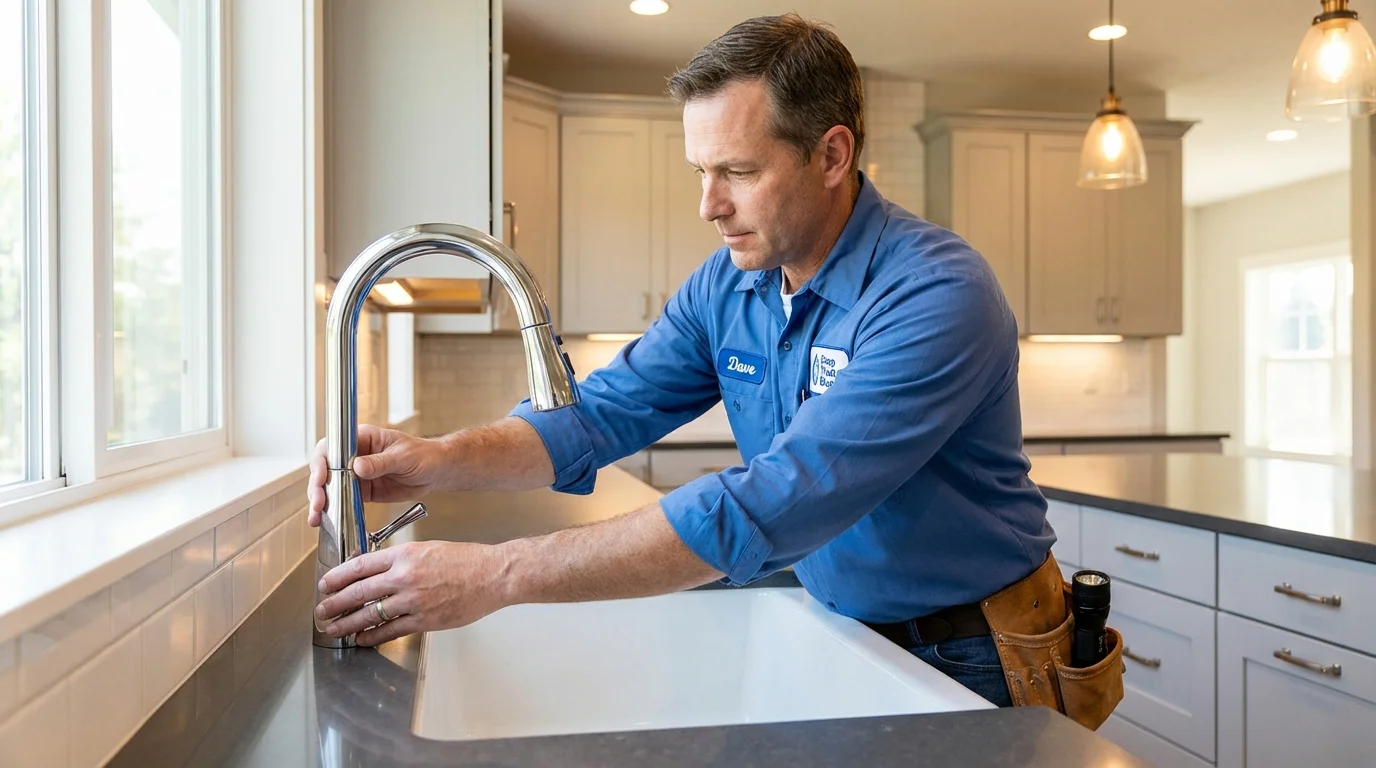 Kitchen faucet installation by Johns Plumbing LLC in Harrogate